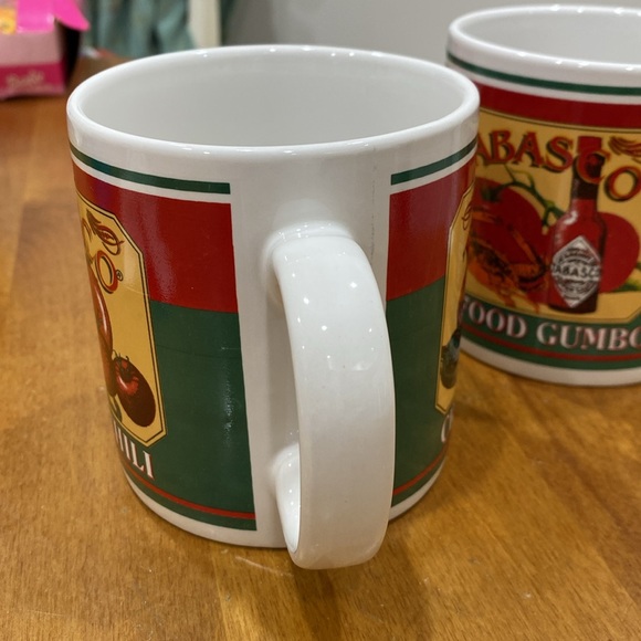 NWOT.  Set of 2, 16oz., Tabasco brand, ceramic mugs. - Picture 10 of 11